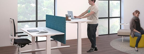 Standing Desk Regulable Convertible para Estudio Mesa Elevable con Altura Ajustable bonVIVO Escritorio de Pie Plataforma Ordenador Trabajo 